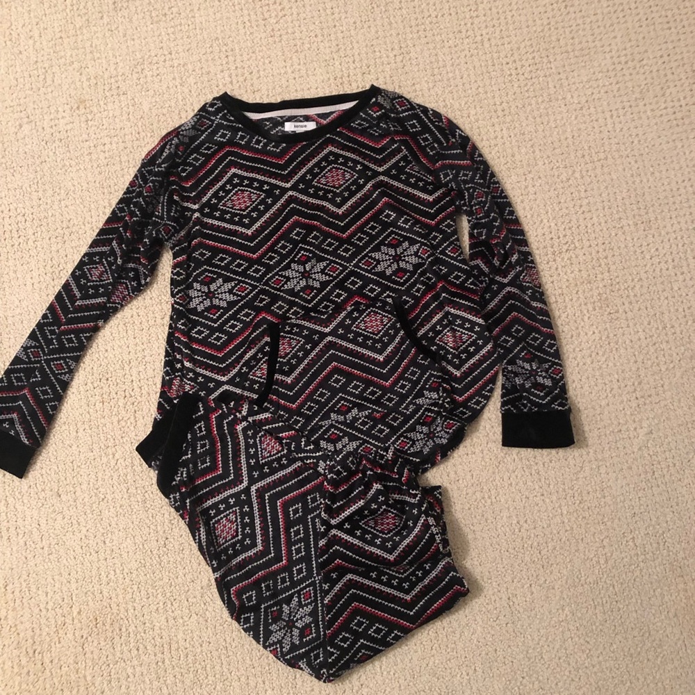 Kensie holiday Christmas pajama set size small